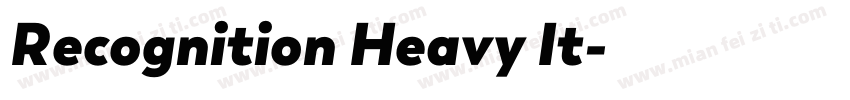 Recognition Heavy It字体转换